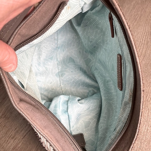 The Sak Collective Leather Pebble Weave Boho Purse & Matching NWT Iris Wallet - Picture 11 of 16